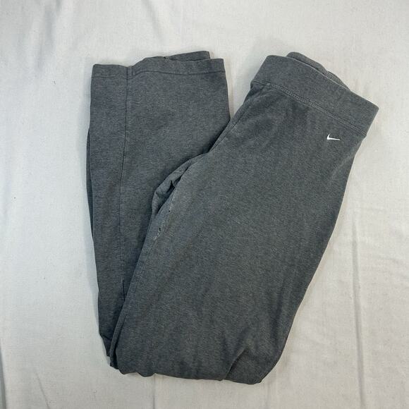 Nike Pants Womens XL Gray Pink Wide Leg Lounge Drawstring Athletic Dept Y2k VTG - Picture 1 of 9
